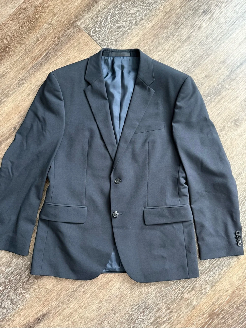 Boss Hugo Boss Men's Black Two-Piece Wool Blend Suit Jacket & Trousers